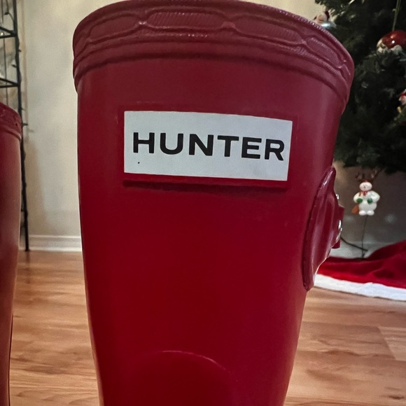 Women’s Short rain boot | RED | 7 | Hunters - Picture 2 of 8